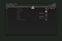 Turn on the Design tab in VIA's Settings.